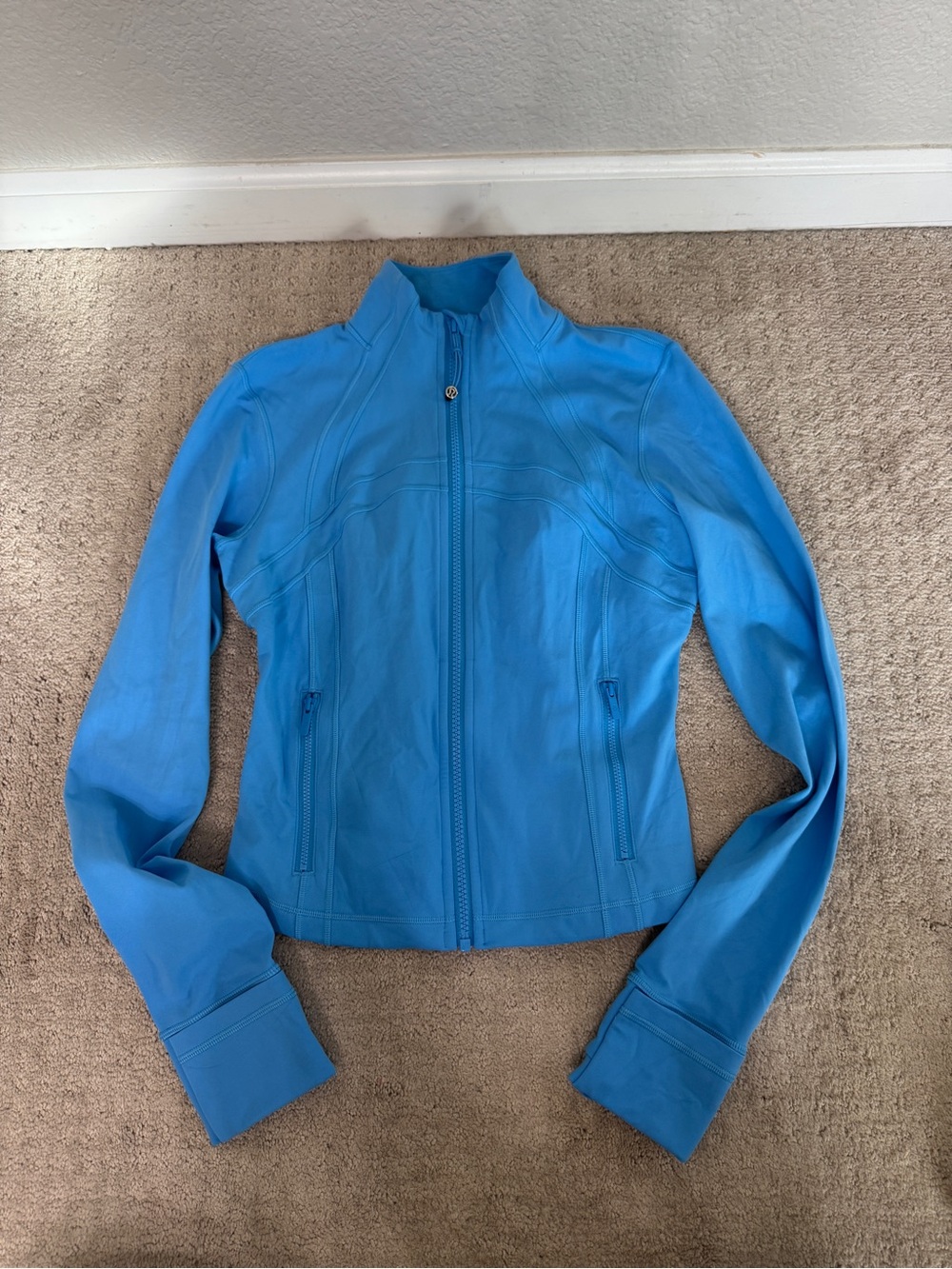 Lululemon Define Cropped Jacket - Ocean Wave - Size 6 - Picture 3 of 4